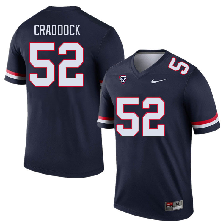 Men #52 Brandon Craddock Arizona Wildcats College Football Jerseys Stitched Sale-Navy